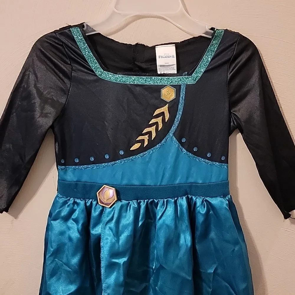 Disney FROZEN II QUEEN ANNA GOWN COSTUME, SIZE 4-6